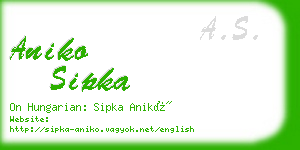 aniko sipka business card